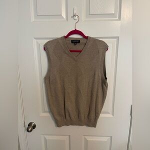 Round tree and Yorke Tan Academia Argyle Print Sweater Vest casual office